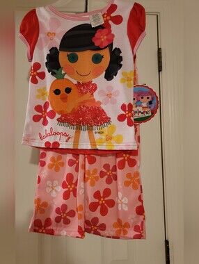 Lalaloopsy Girls Pink Floral Pajama Set